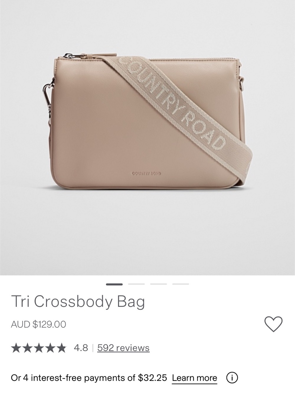 Country Road Leather Crossbody  Bag